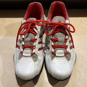 🏌️‍♀️⛳️ Adidas Tech Adiprere Feather Leather Red White Golf Shoes